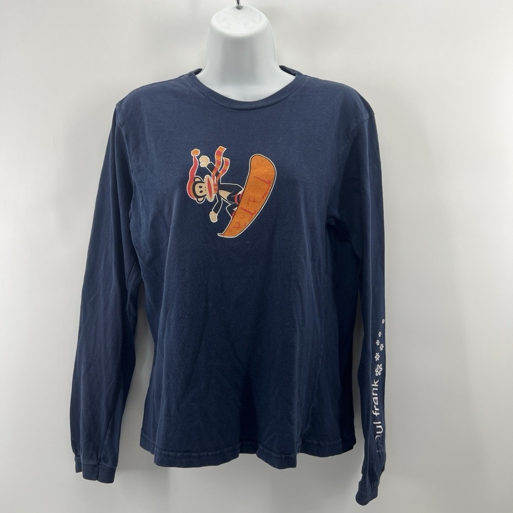 Rare Vintage Paul Frank Y2K Julius Snowboard T Shirt Women Sz L USA Made